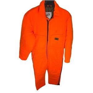 Duxbak blaze orange Insulated Coveralls USA Made Men Sz LG Reg